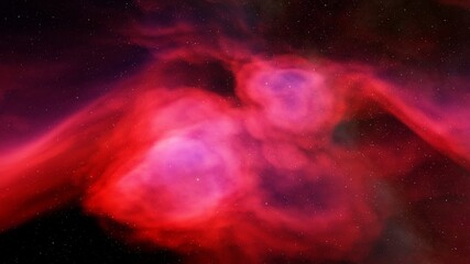 Universe filled with stars, nebula and galaxy