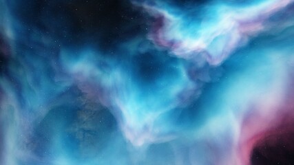 Universe filled with stars, nebula and galaxy