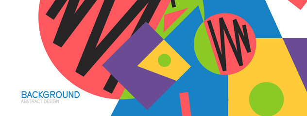 Abstract background with blocks, lines, geometric shapes. Techno or business concept for wallpaper, banner, background, landing page