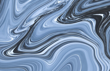 Obraz premium deep blue ash satin Ink Marble colorful abstract background liquid painting texture