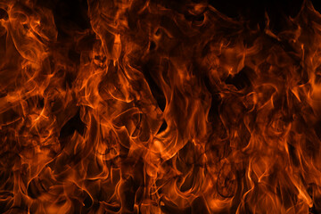 Fire flame texture for banner background. Burn abstract lights.