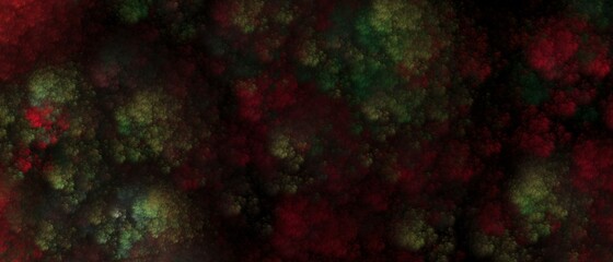 Colorful watercolor background with painted smoke or haze in blotches isolated on dark background