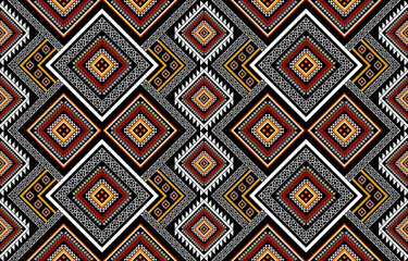 Geometric ethnic seamless pattern. Traditional tribal style. Design for background,illustration,texture,fabric,wallpaper.