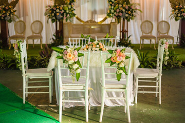 The scenic of Wedding decoration in Vintage style