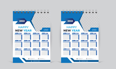 One Page Wall Calendar 2022