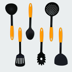 set of kitchen tools