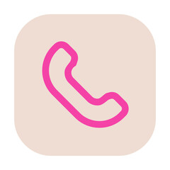 icon phone call Cherry blossoms theme