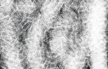 Grunge black and white pattern. Monochrome particles abstract texture. Background of cracks, scuffs, chips, stains, ink spots, lines. Dark design background surface.