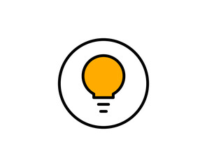 Light bulb premium line icon. Simple high quality pictogram. Modern outline style icons. Stroke vector illustration on a white background. 