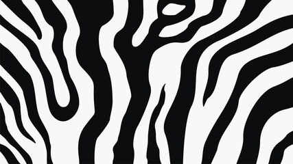 Zebra skin pattern vector background. Hand drawn vector illustration. Animal skin pattern vector for any graphic design use, wallpaper, fabric or textile, and rug