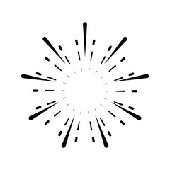 Firework on white background, can be use for celebration, party, and new year event. vector illustration.