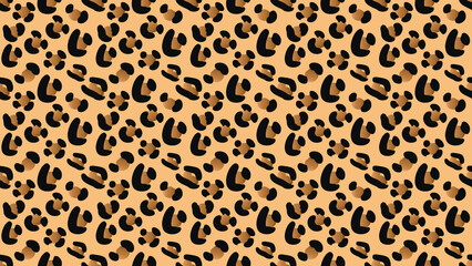 seamless leopard skin vector pattern for fabric, wallpaper, wrapping paper, craft, texture and others. seamless jaguar skin vector, seamless cheetah skin vector, seamless cougar skin, animal print.