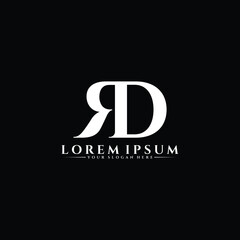 Letter RD luxury logo design vector
