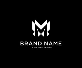 Letter M logo design vector template