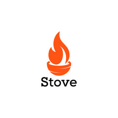 Fire logo design vector graphic