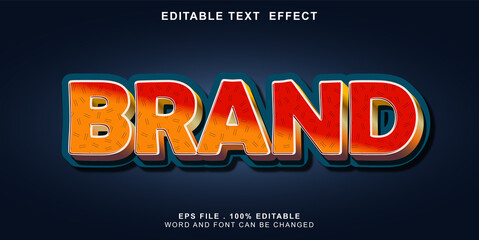 text effect editable brand