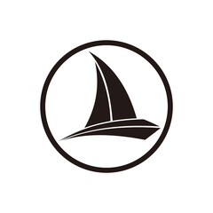 boat logo icon vector illustration symbol