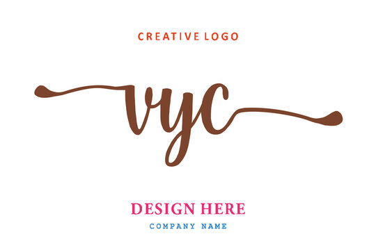 VYC lettering logo is simple, easy to understand and authoritative