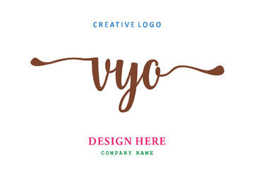 VYO lettering logo is simple, easy to understand and authoritative