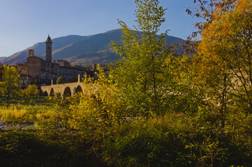 autumn landscape in italy
