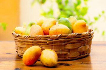Tropical fruit with juicy sweet and sour pulp Mango