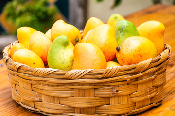 Tropical fruit with juicy sweet and sour pulp Mango