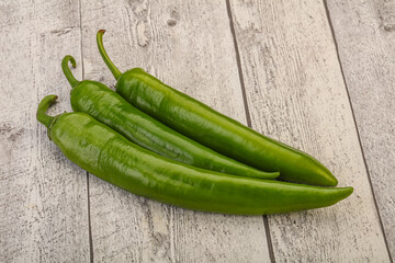 Ripe tasty spicy green pepper