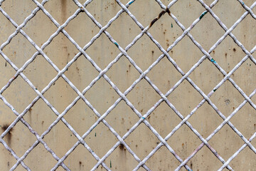 Abstract texture of metal net from fence