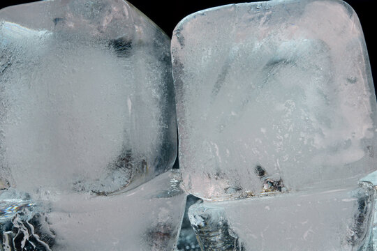 close-up ice texture frozen background