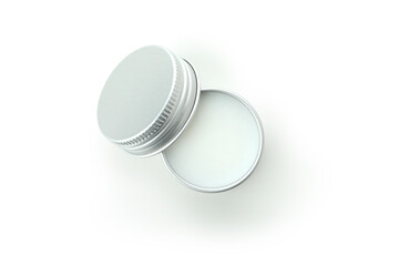 Eco lip balm isolated on white background