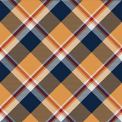 Seamless pattern of scottish tartan plaid. Repeatable background with check fabric texture. Vector backdrop striped textile print.