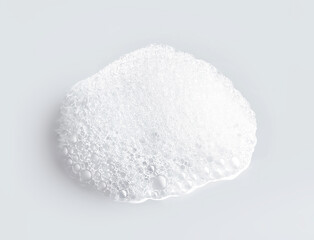 foam bubbles texture on grey background