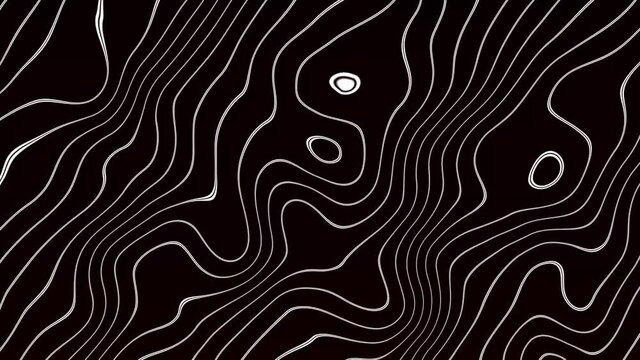 abstract colorful liner wavy background animation.