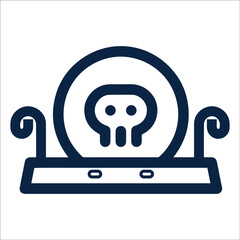 Crystal halloween or death icon