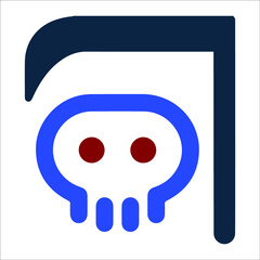 Death halloween or reaper icon