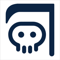 Death halloween or reaper icon