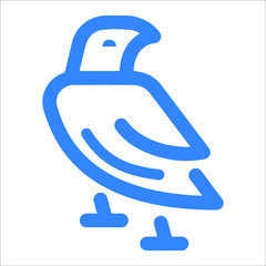 Halloween bird or horror icon