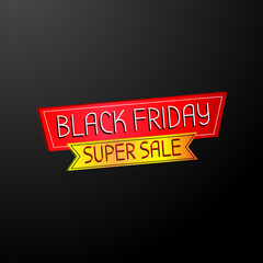 3D black Friday design, for banner, poster, flyer, and other promotional media.