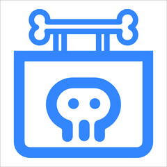 Halloween calendar date or ghost icon