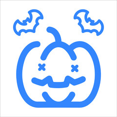 Halloween pumpkin or lamp icon