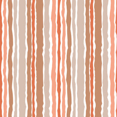 Fototapeta premium Colorful vertical striped seamless pattern. Contemporary art seamless background. Vector design for textile, wrapping paper, wallpaper.