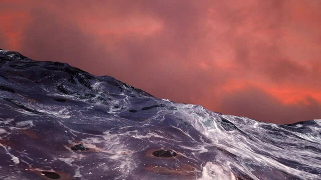 In a stormy sea. Visibility range or visibility.
Features of the observer properties 
