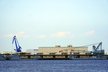 Obraz premium Seaside Landscape in Minatomirai , Yokohama, Japan