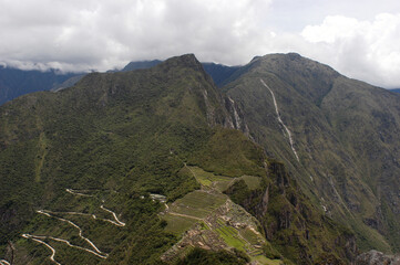 Machu Picchu, the lost city of the Andes, Cusco, Peru. High quality photo The new 7 wonders - Ancient Ruins.