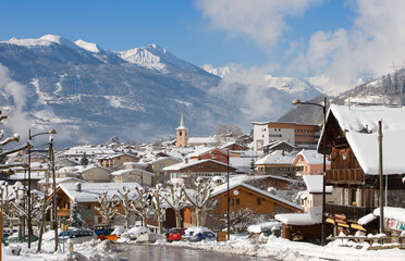 Bourg St Maurice les Arcs en Hiver sous la neige savoie tarentaise © Manu Reyboz