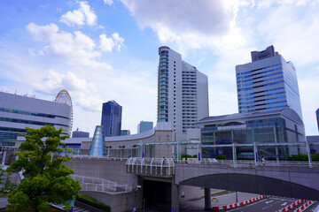 Buildings Landscape in Minatomirai , Yokohama, Japan