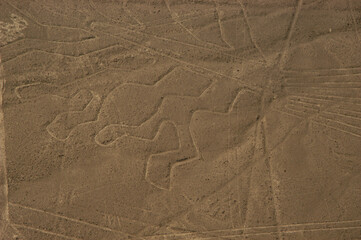 Drawings, Nazca lines ( lineas de nazca ) in the desert of nazca - Peru. High quality photo