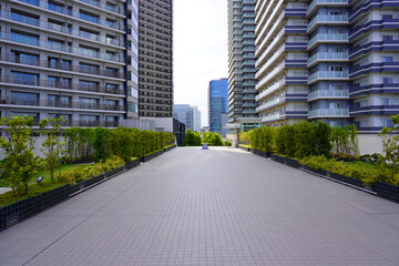 Fototapeta na wymiar Buildings Landscape in Minatomirai , Yokohama, Japan