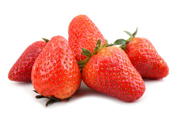 Strawberries isolated on white background