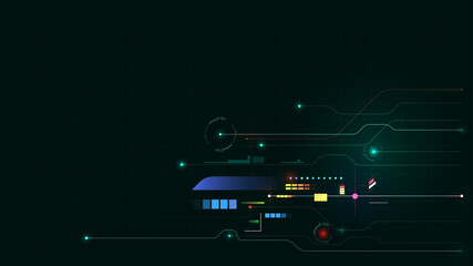 High-tech circuit board background